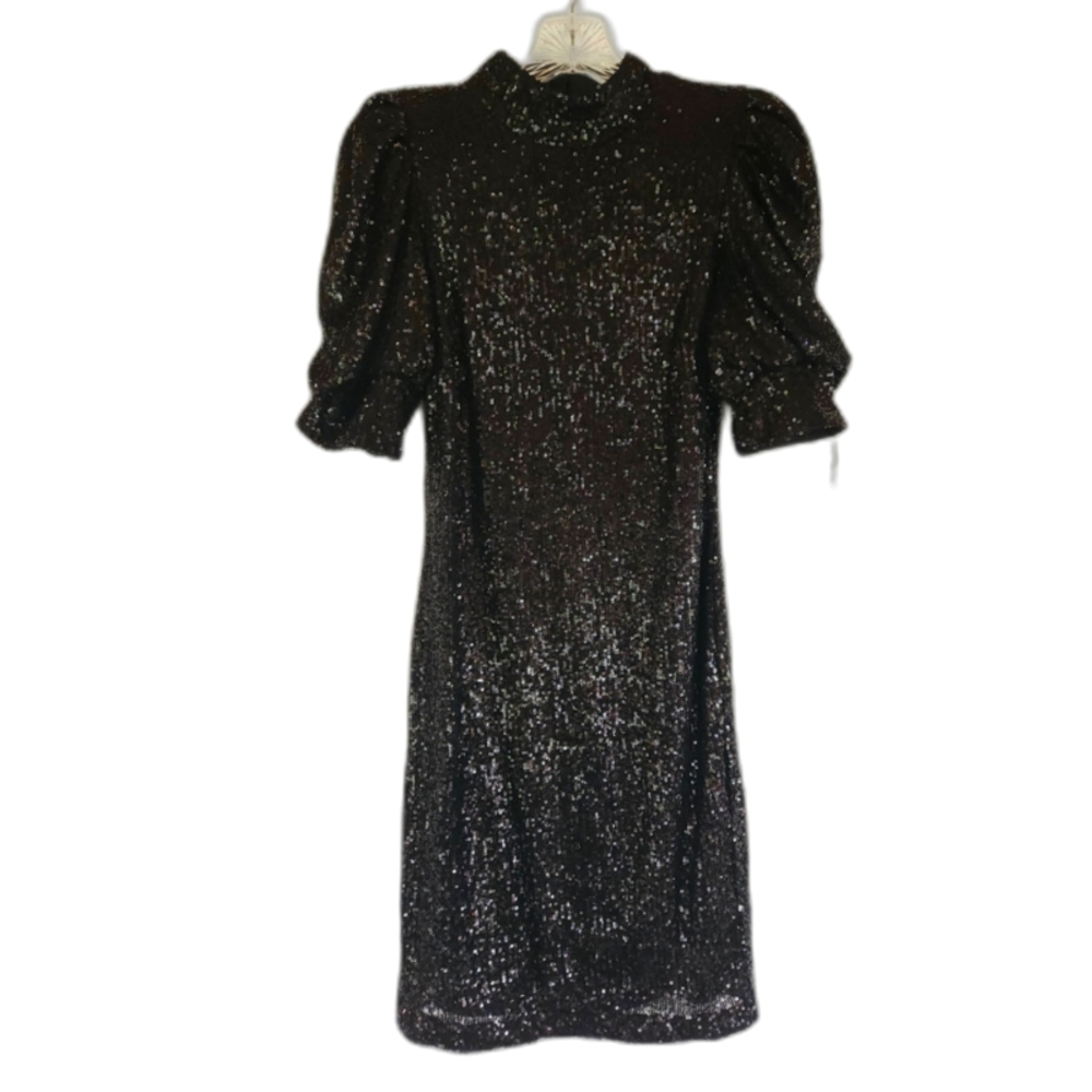 Joie• Sequin black midi formal dress. Size XS/TP